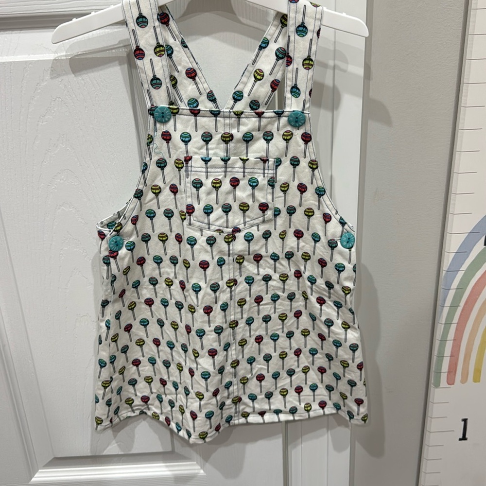 Paloma de Lao white denim lollipop dress.